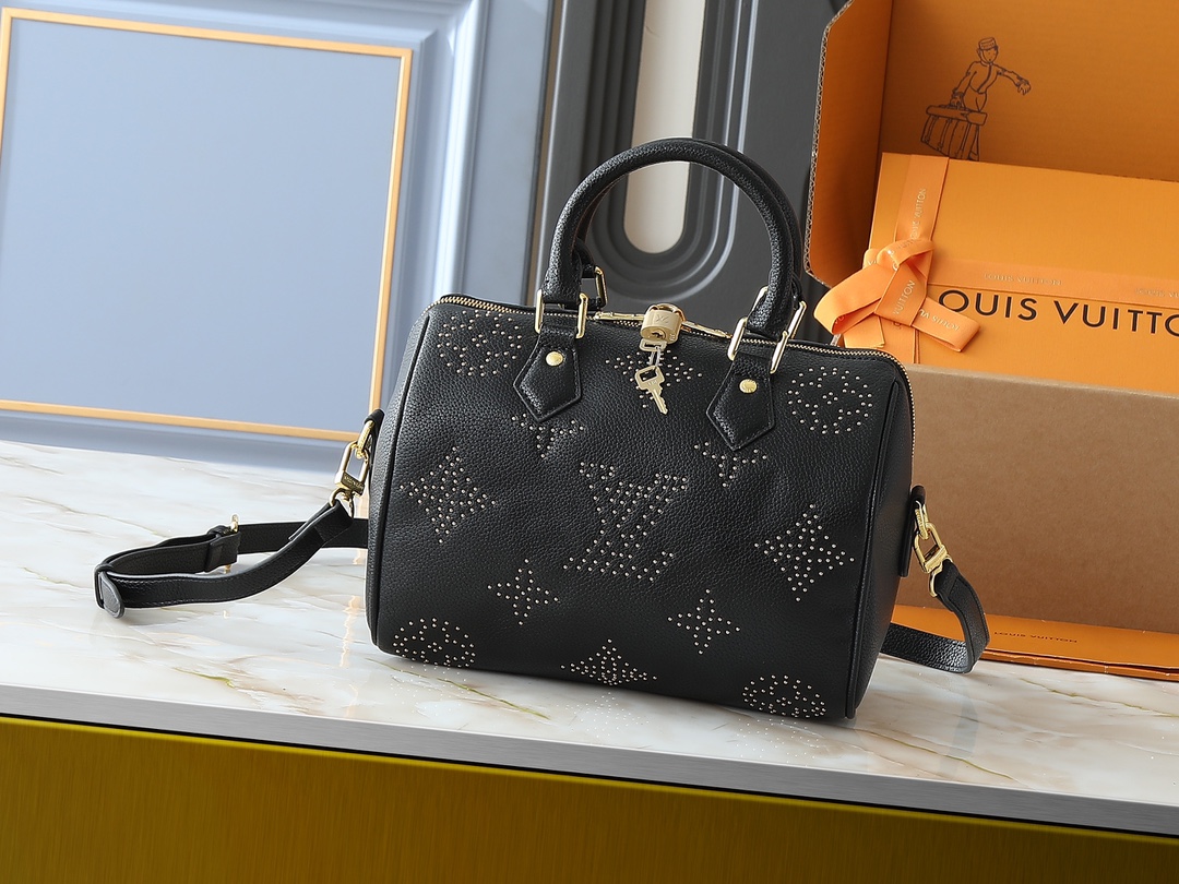 LV Classic Handbag Monogram Canvas Model M13662 Detachable Strap Evening